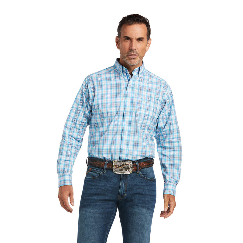 Ariat Hemden Herren - Pro Series Quimby Classic Fit Blau ( MJBLU-7124 )